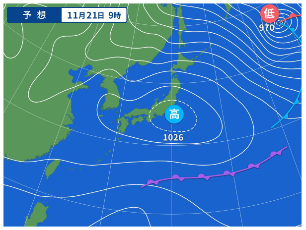 明日は良い天気のようですね♪