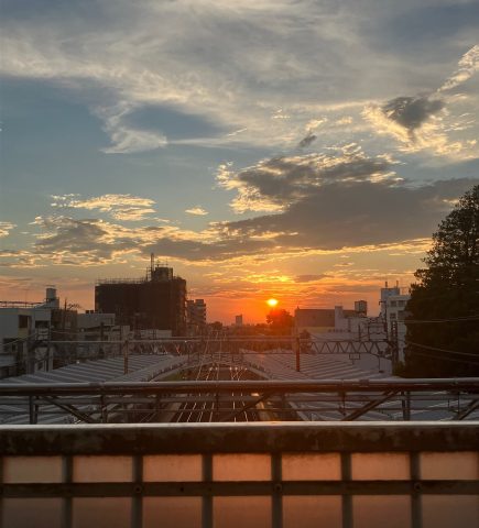 夕日がきれいな町